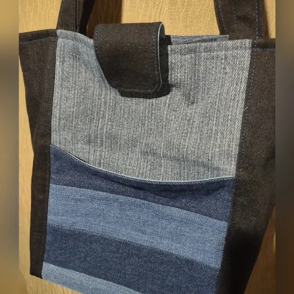 Handmade Upcycled Tote Bag 7 - Picture 3 of 5